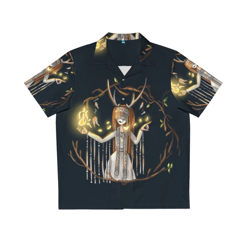 Heilung Fanart Hawaiian Shirt with Nordic and Pagan Inspired Design