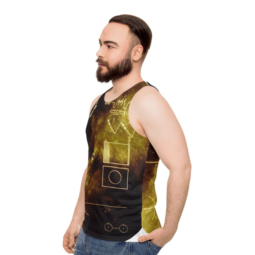 Voyager Golden Record Unisex Tank Top - men side