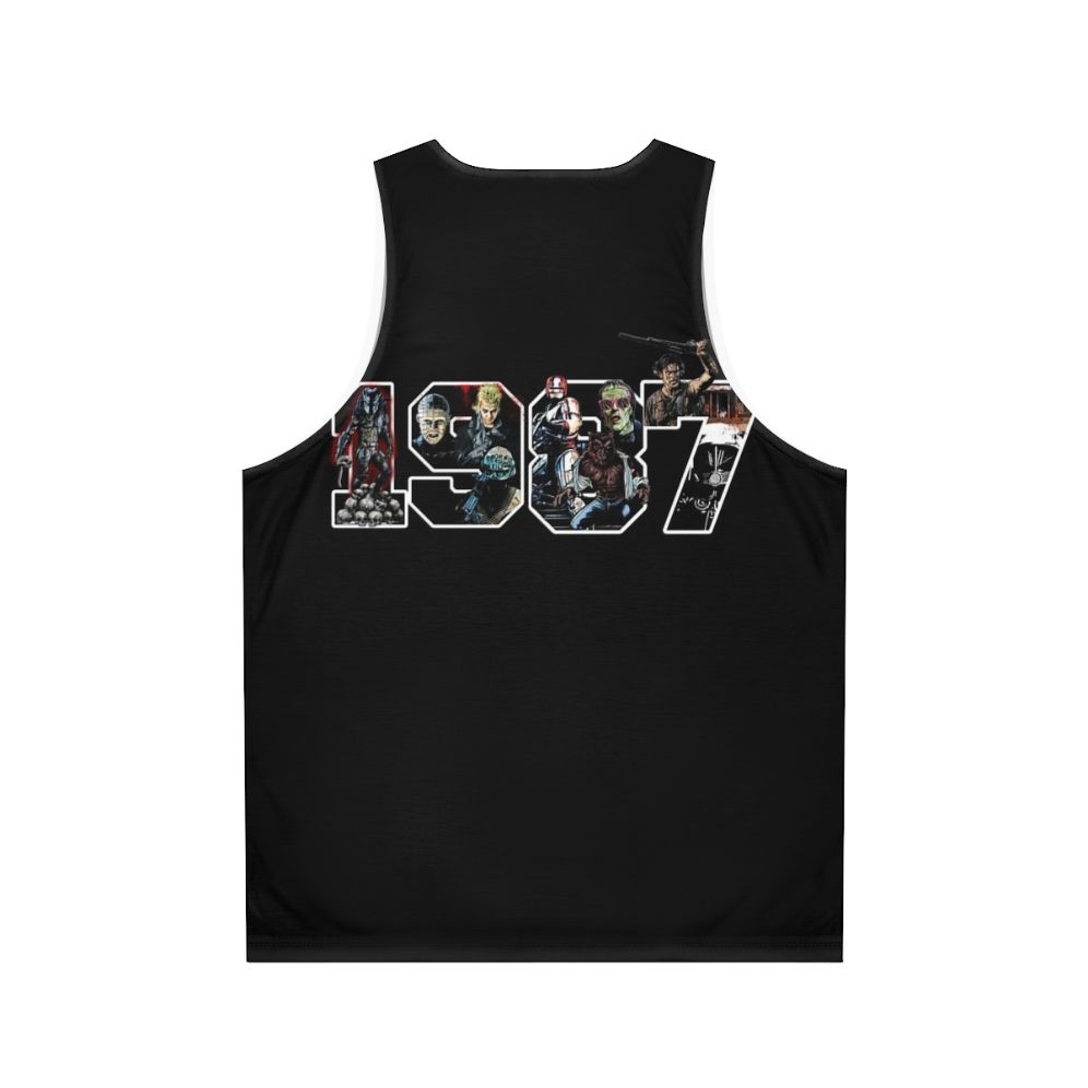 Classic 1980s Pop Culture Unisex Tank Top - Back