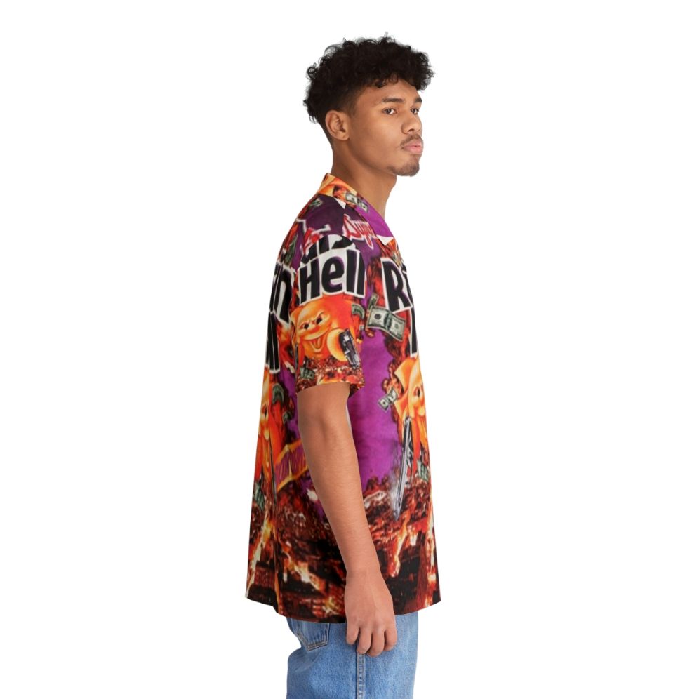 Raisin hell hawaiian shirt with bold pattern - People Pight