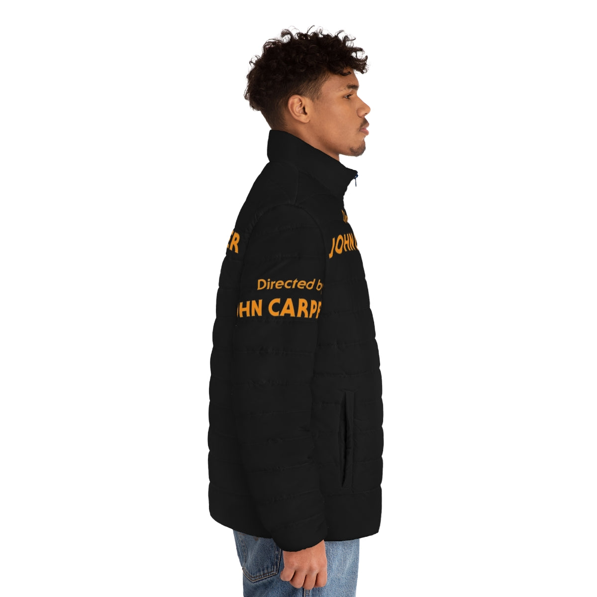 Halloween John Carpenter Puffer Jacket featuring the iconic slasher film - men side right