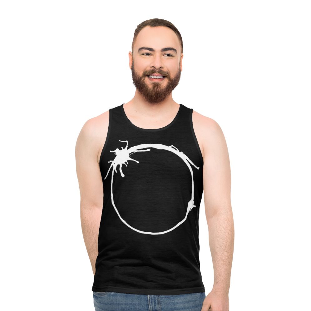 Arrival Unisex Tank Top with Heptapod Science Fiction Design - men