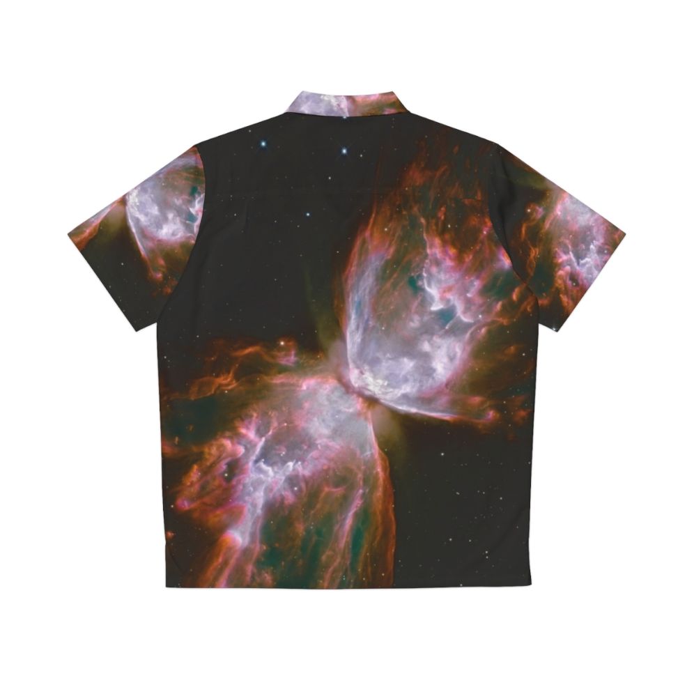 Butterfly Nebula Hawaiian Shirt with Space Imagery - Back