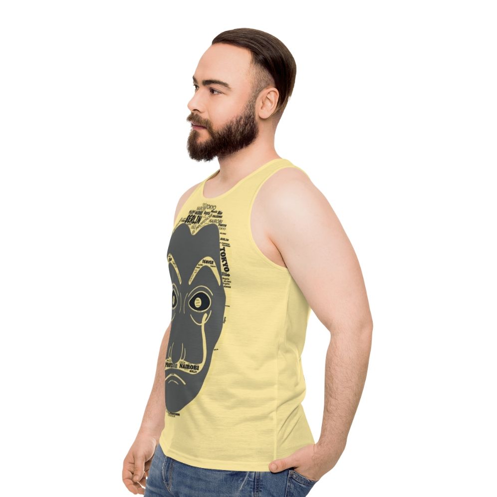 Dali Mask La Casa De Papel Unisex Tank Top - men side