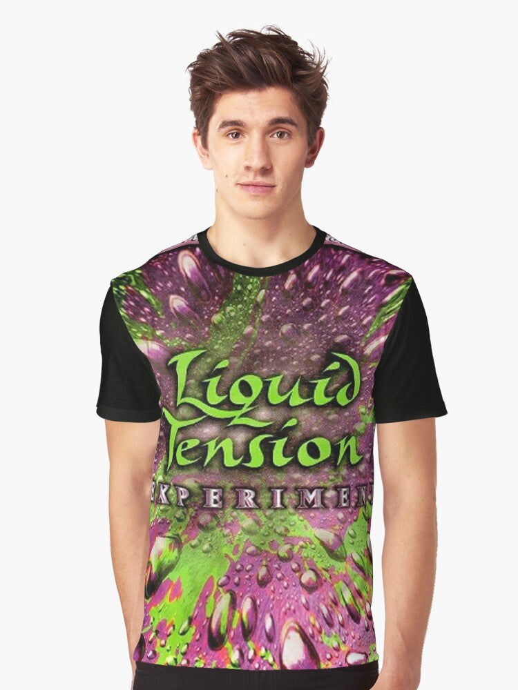 Liquid Tension Experiment Dream Theater Graphic T-Shirt featuring the band members - Men