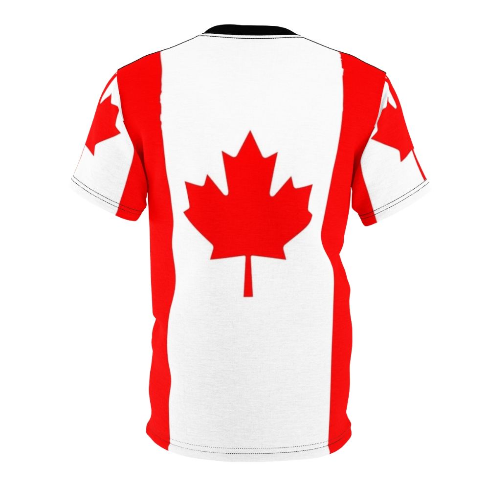 Stylish t-shirt featuring the Canadian flag graphic design - Back