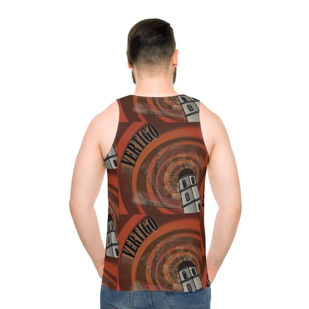 Alfred Hitchcock's Vertigo Unisex Movie Tank Top - men back