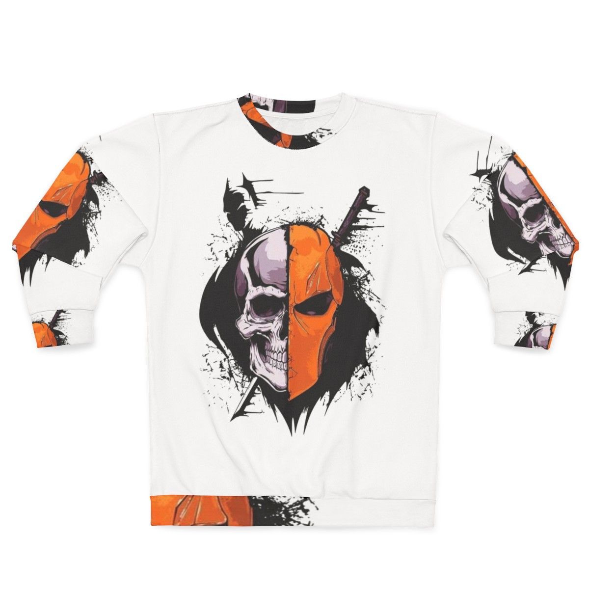 Deathstroke Sweatshirt - Iconic DC Comics Supervillain Silhouette Design