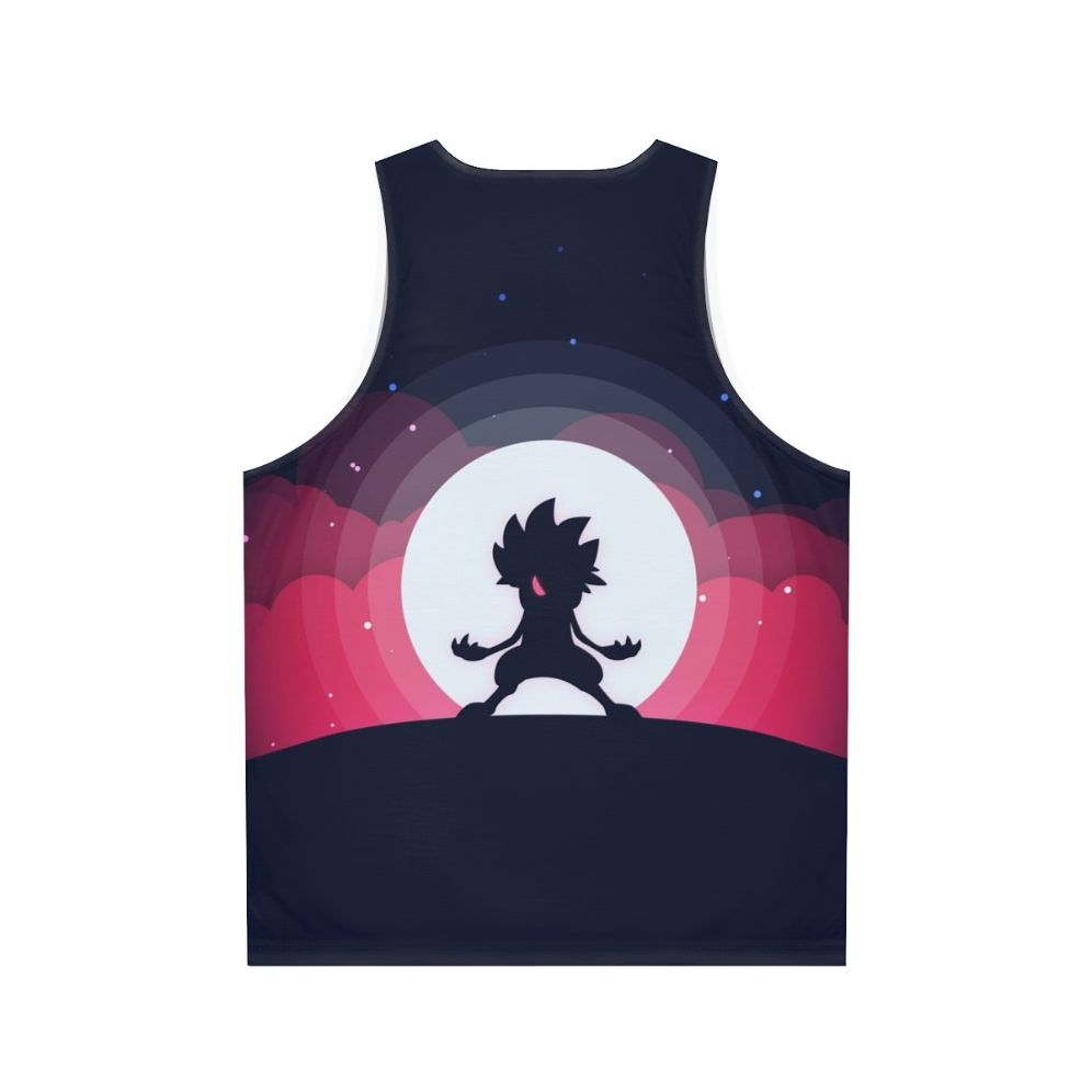 Lycanroc Flat Color Pokemon Tank Top - Back