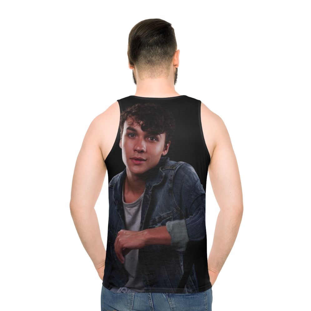 Benjamin Wadsworth Actor Unisex Tank Top - men back