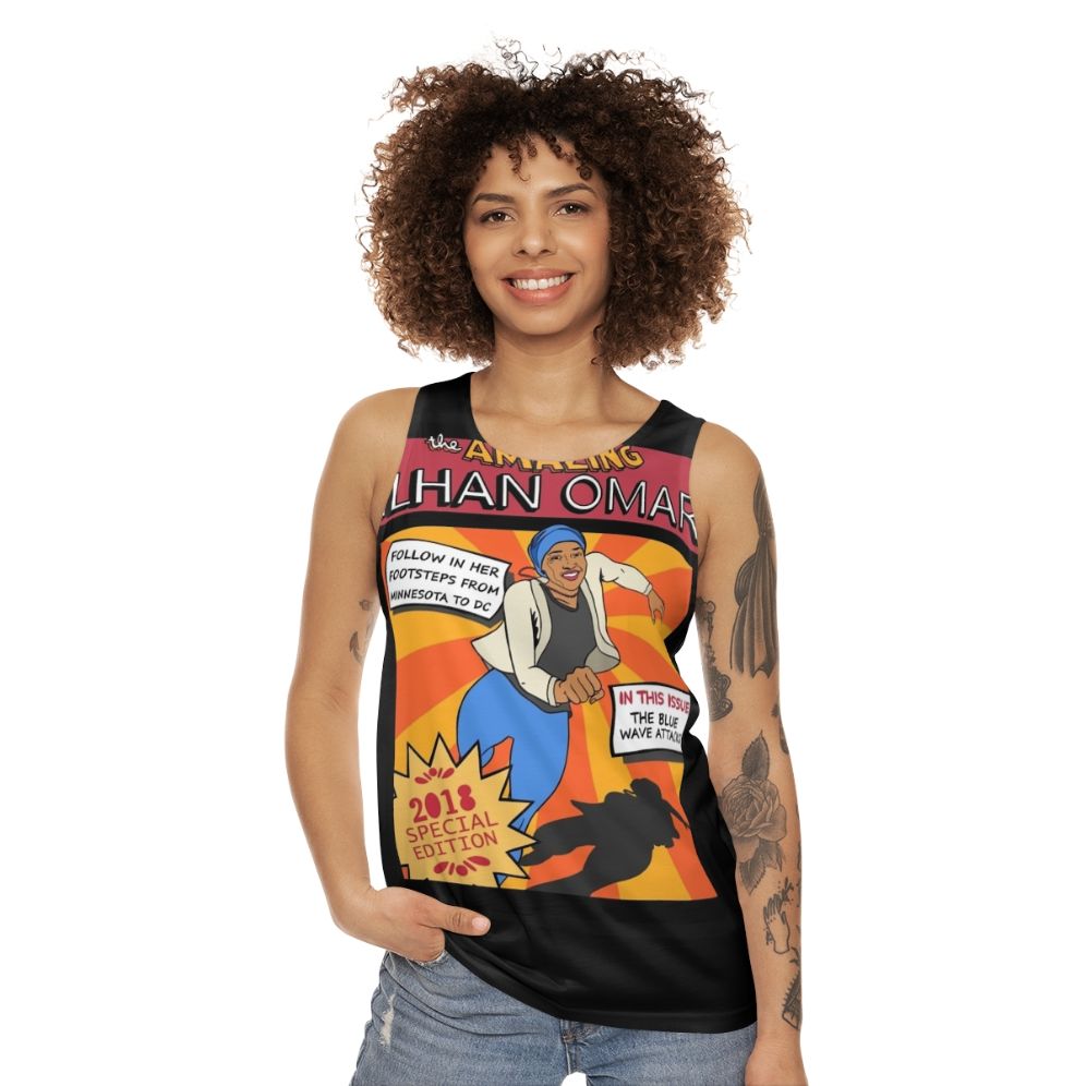 Ilhan Omar Feminist Superhero Tank Top - women