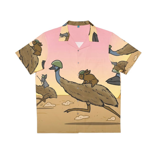 Bunny emu cavalry Hawaiian shirt