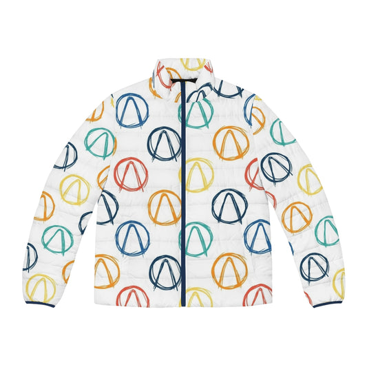 Borderlands Logo Pattern Puffer Jacket featuring the iconic Borderlands logo design