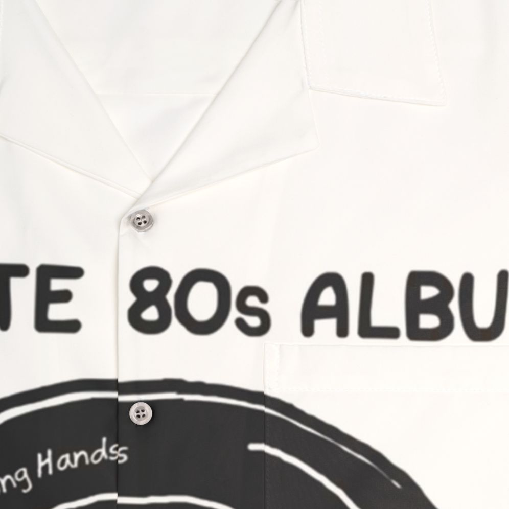 Retro 80s music album Hawaiian shirt - Detail