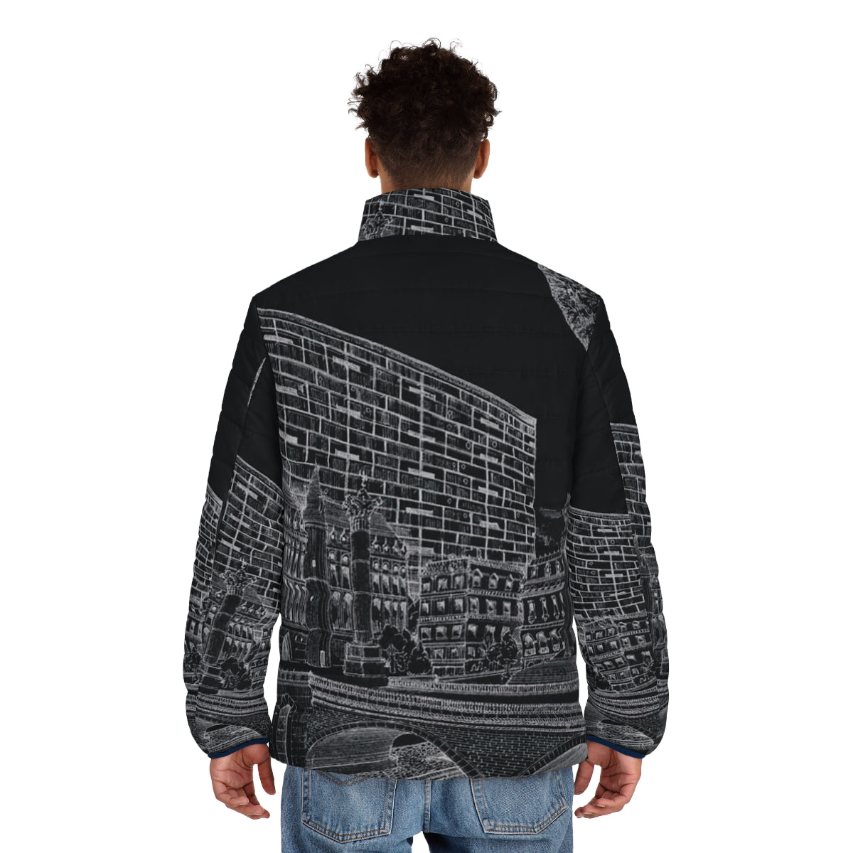 Dinos "Winter In Paris" puffer jacket, perfect for rap music fans - men back