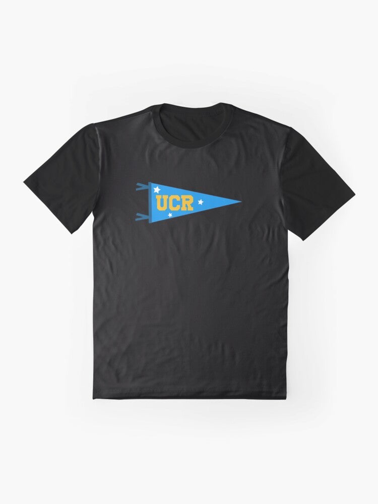 UC Riverside College Flag Graphic T-Shirt - Flat lay