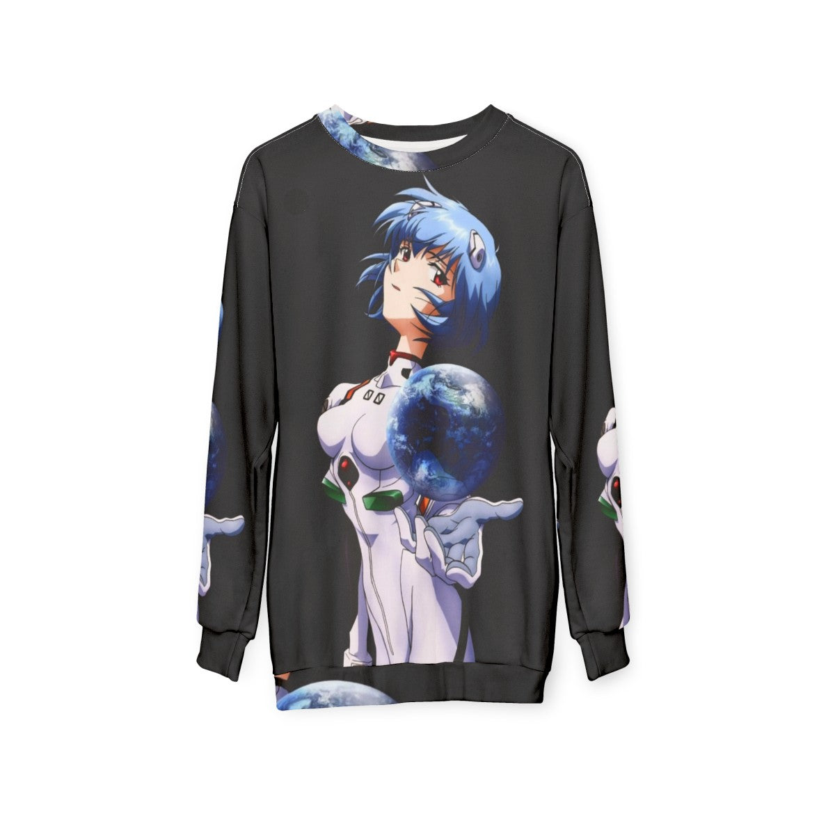 Neon Genesis Evangelion Rei Ayanami Anime Sweatshirt - hanging