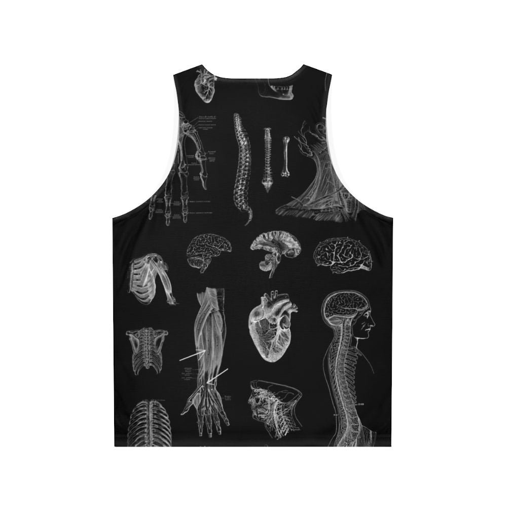 Vintage anatomical print unisex tank top - Back