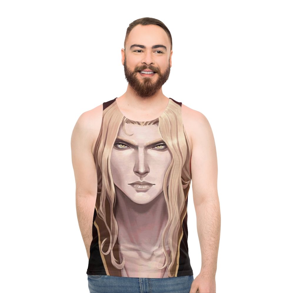 Castlevania Alucard Fanart Unisex Tank Top - men