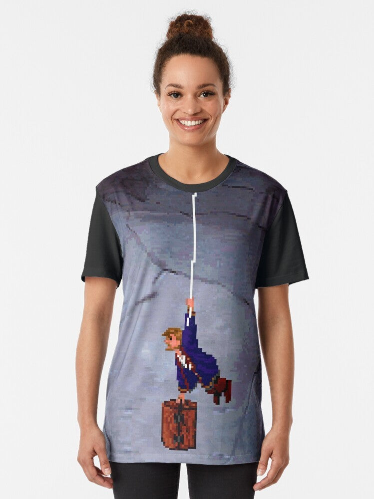 Retro Monkey Island II Graphic T-Shirt featuring Guybrush Threepwood and LeChuck - Women