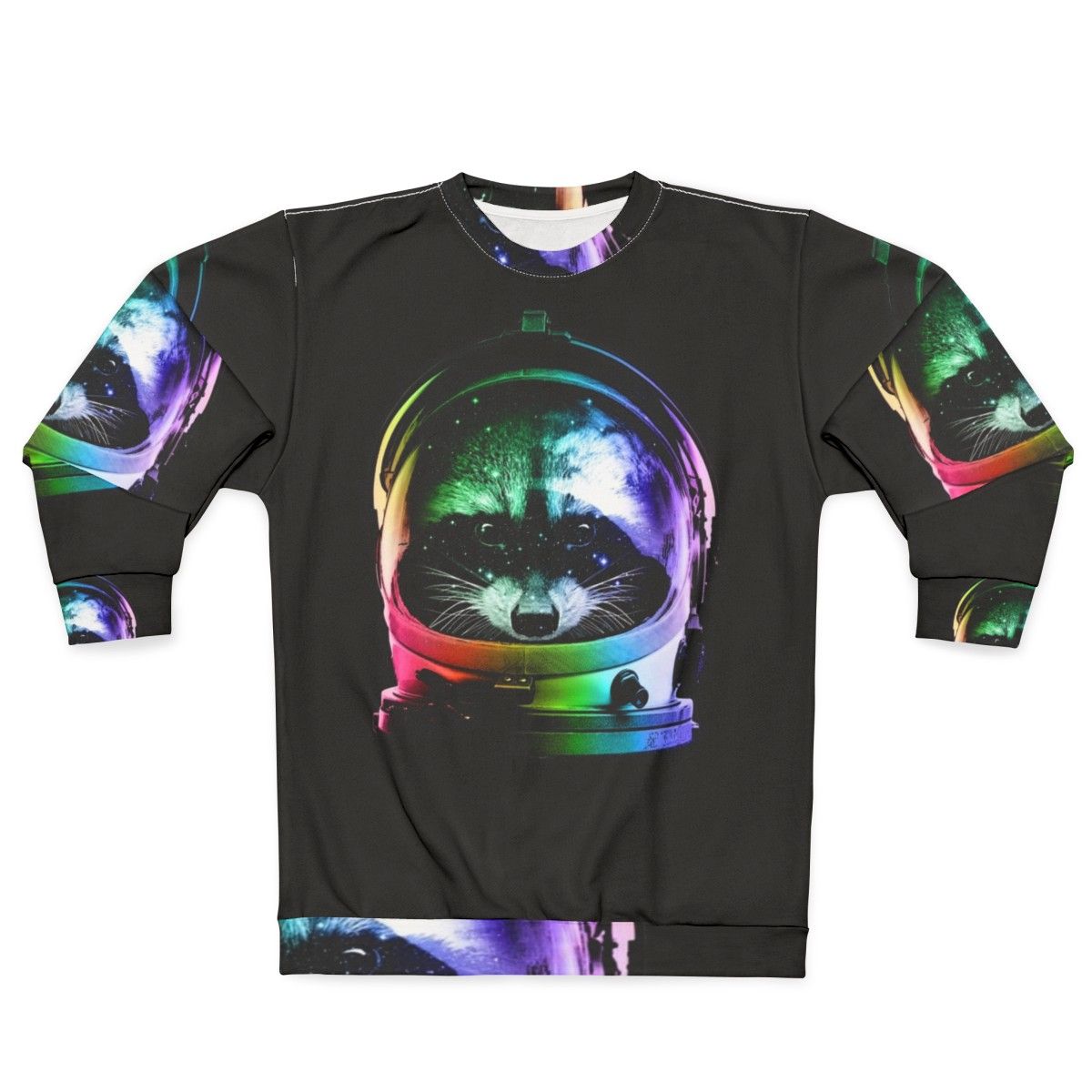 Astronaut Raccoon Sweatshirt - Cosmic Creature Design