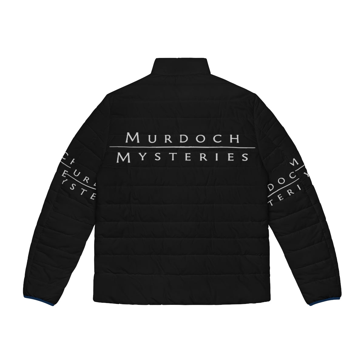 Murdoch Mysteries Detective TV Show Puffer Jacket with Logo - Back