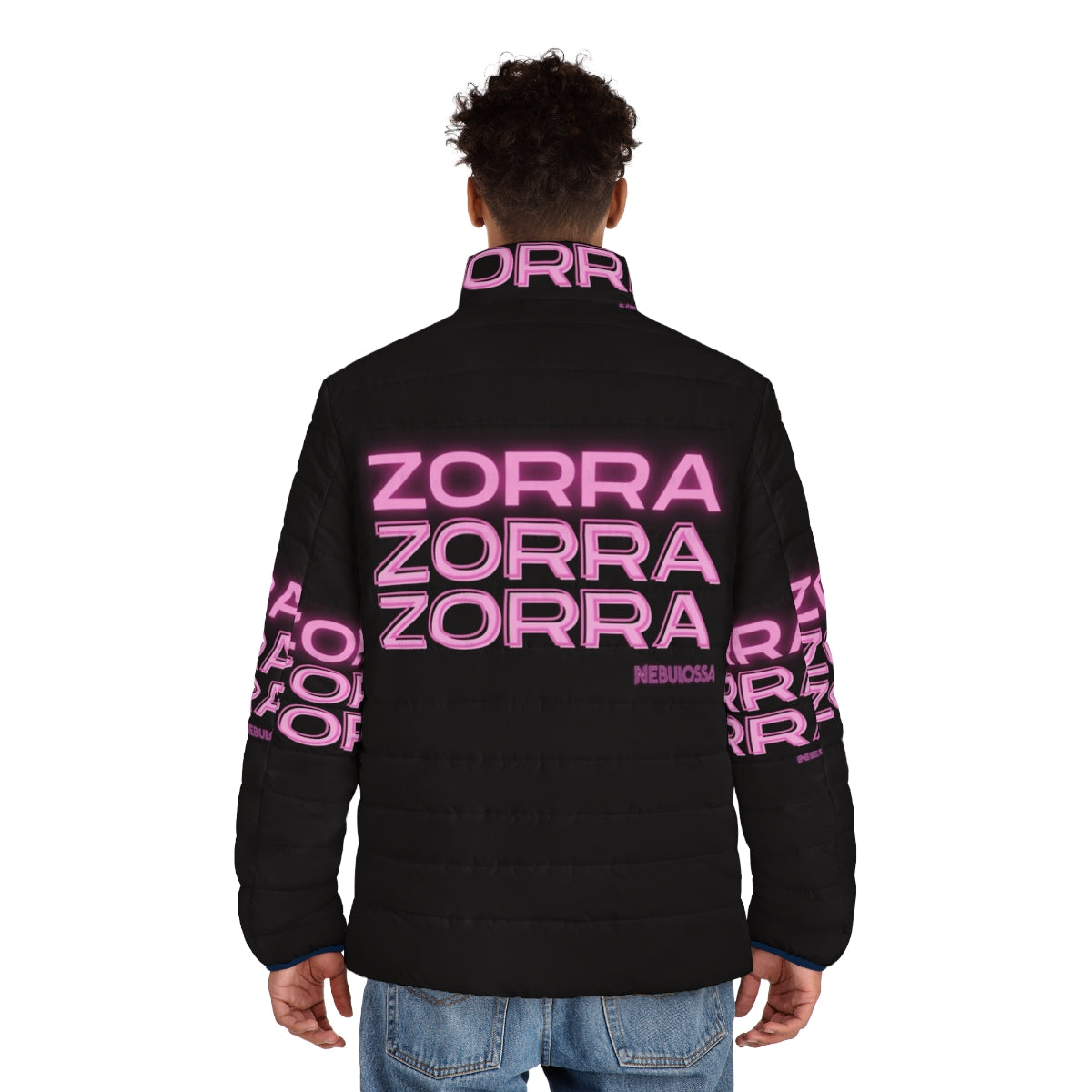 Zorra By Nebulossa puffer jacket for the 2024 Eurovision season - men back