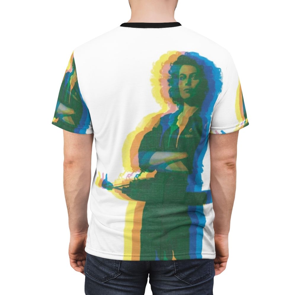 Retro alien movie inspired 70s style graphic t-shirt - men back