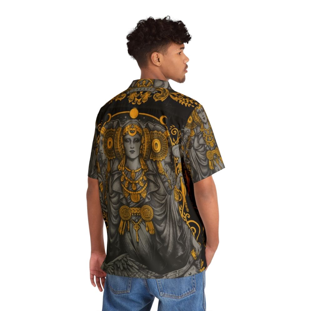 Iberian Hecate Gray Halloween Hawaiian Shirt - People Back