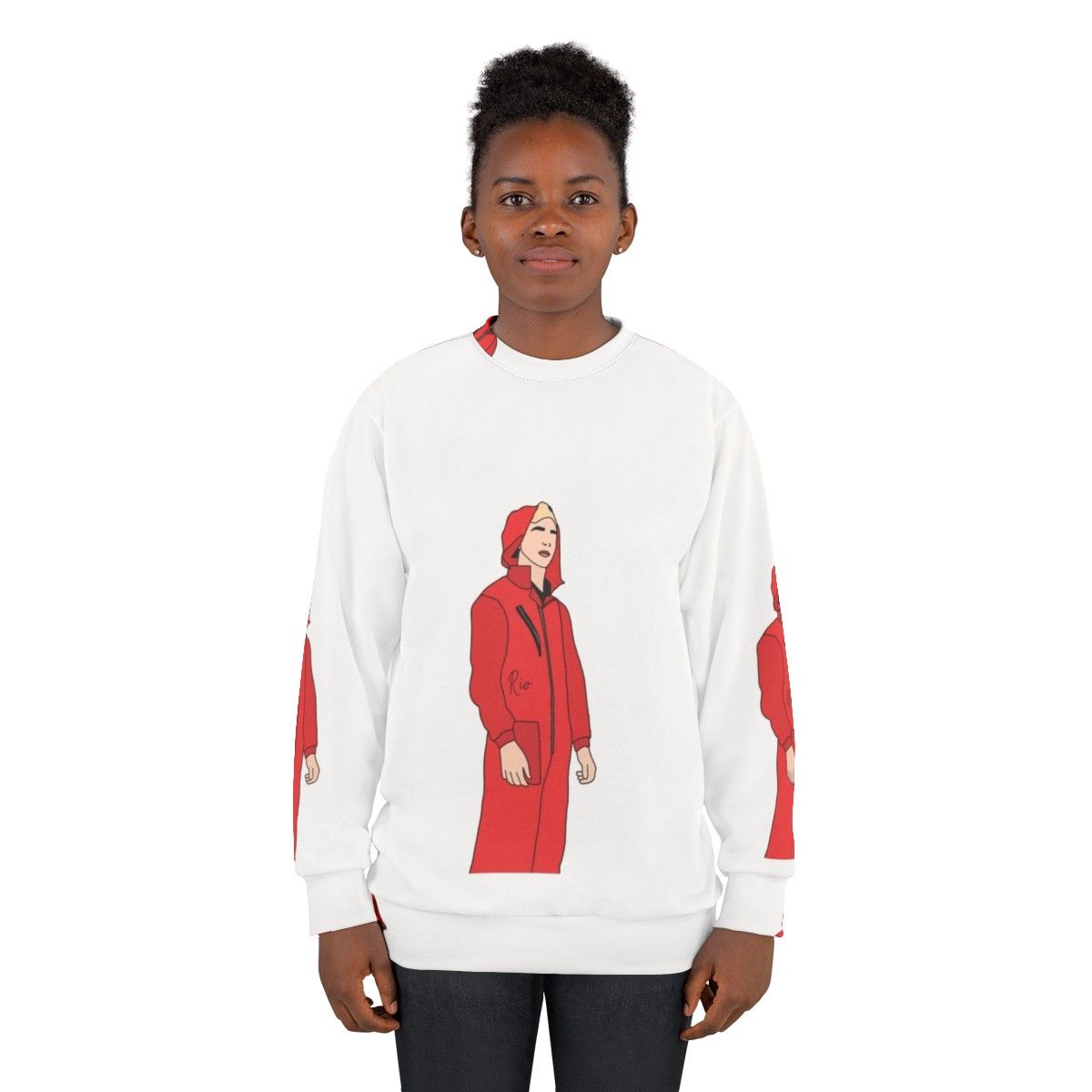 Money Heist Rio Sweatshirt with Professor and Heist Crew - women