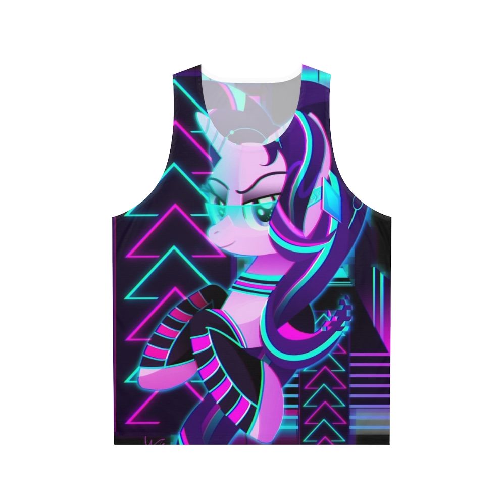 Retro synthwave starlight glimmer unisex tank top