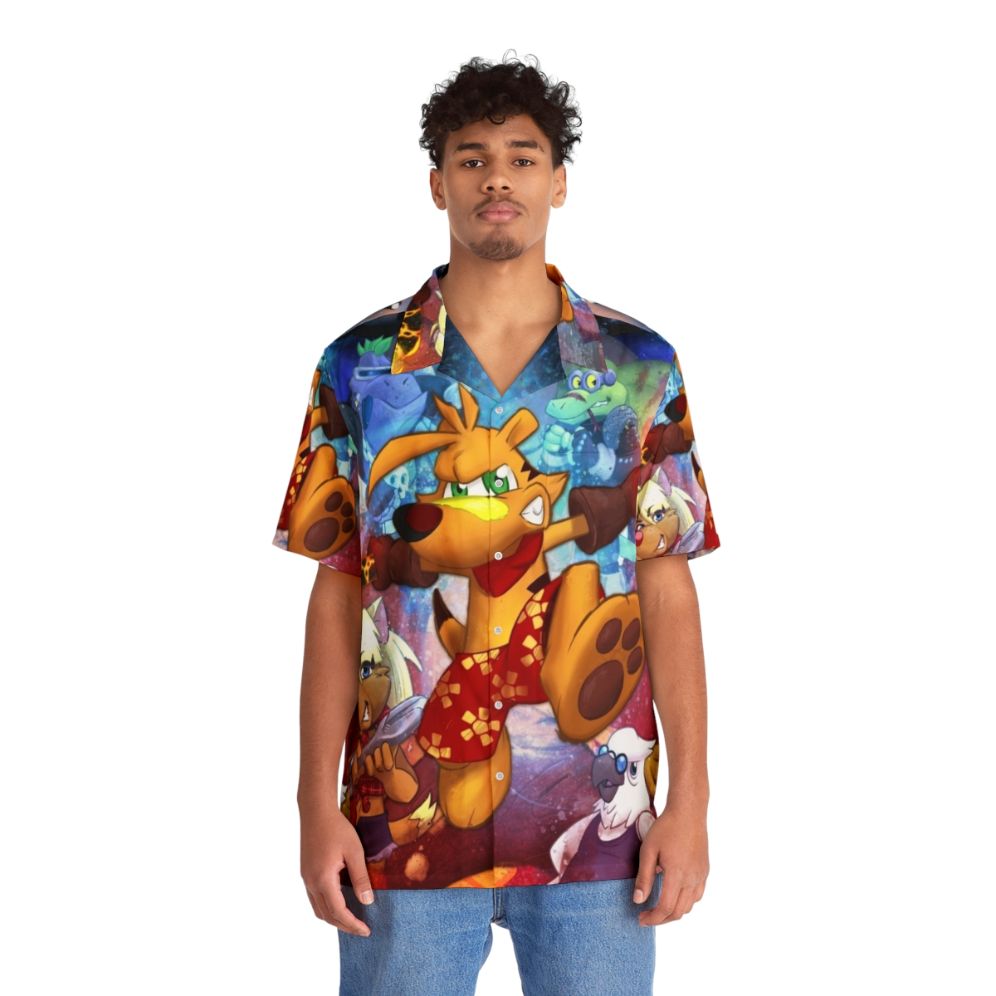 Ty The Tasmanian Tiger HD Hawaiian Shirt - People Front