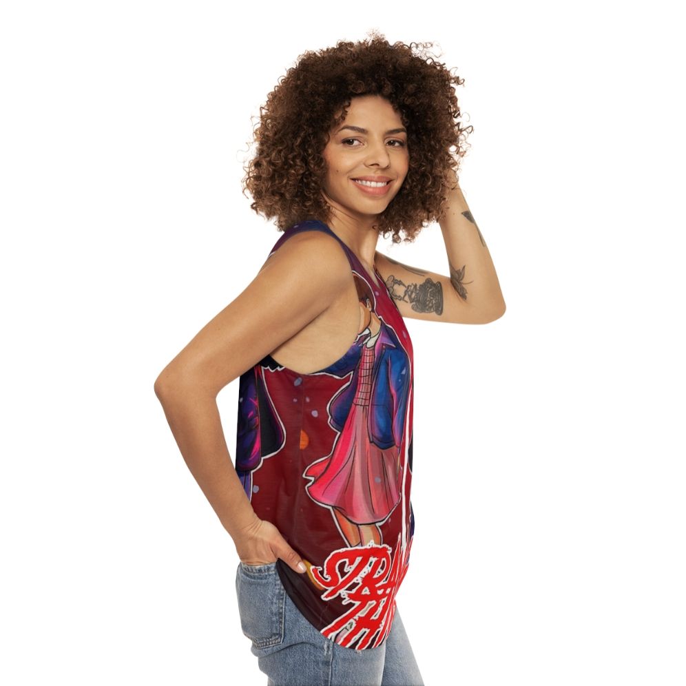 Stranger Things Fanart Unisex Tank Top - women side