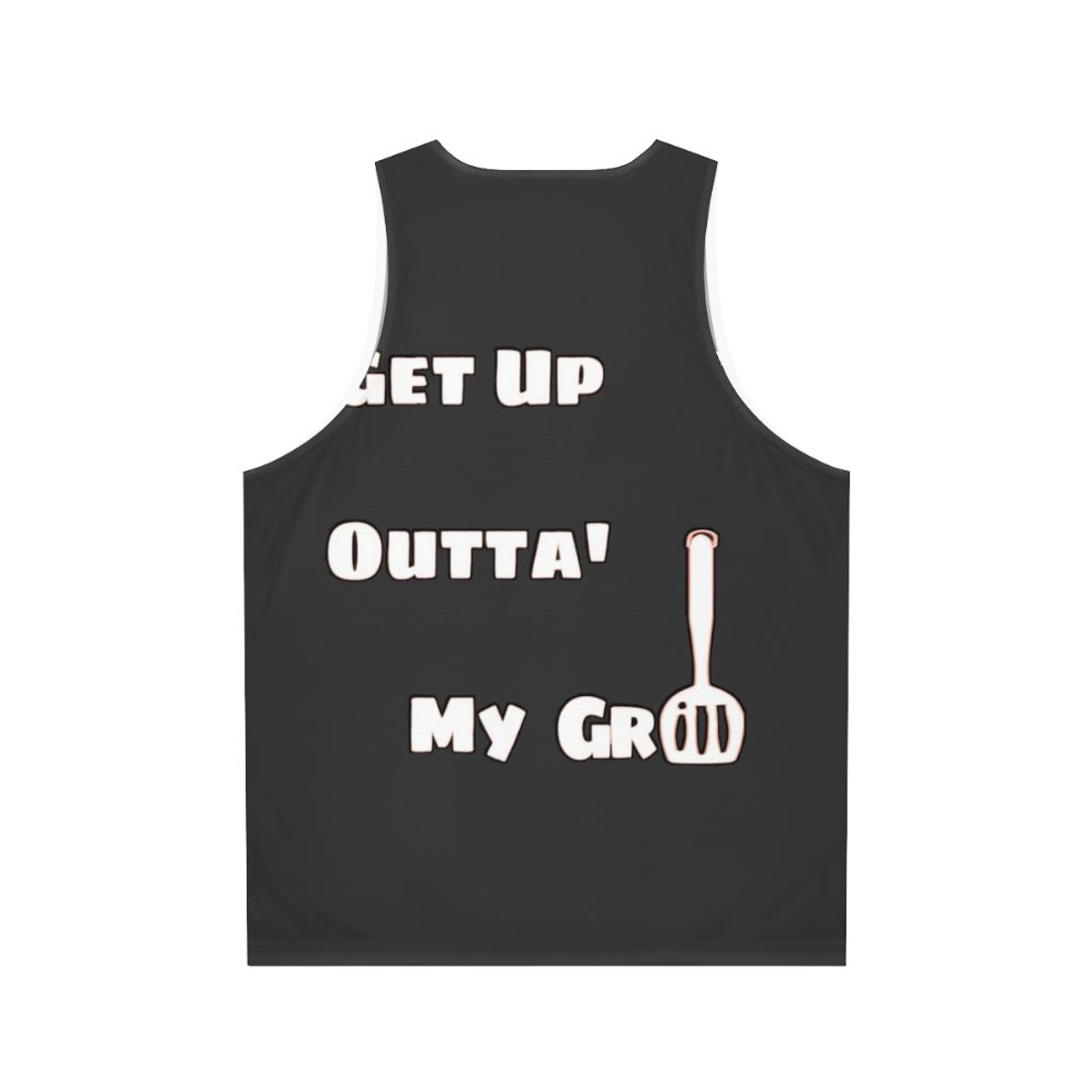 Funny Grill Chef Unisex Tank Top - Back