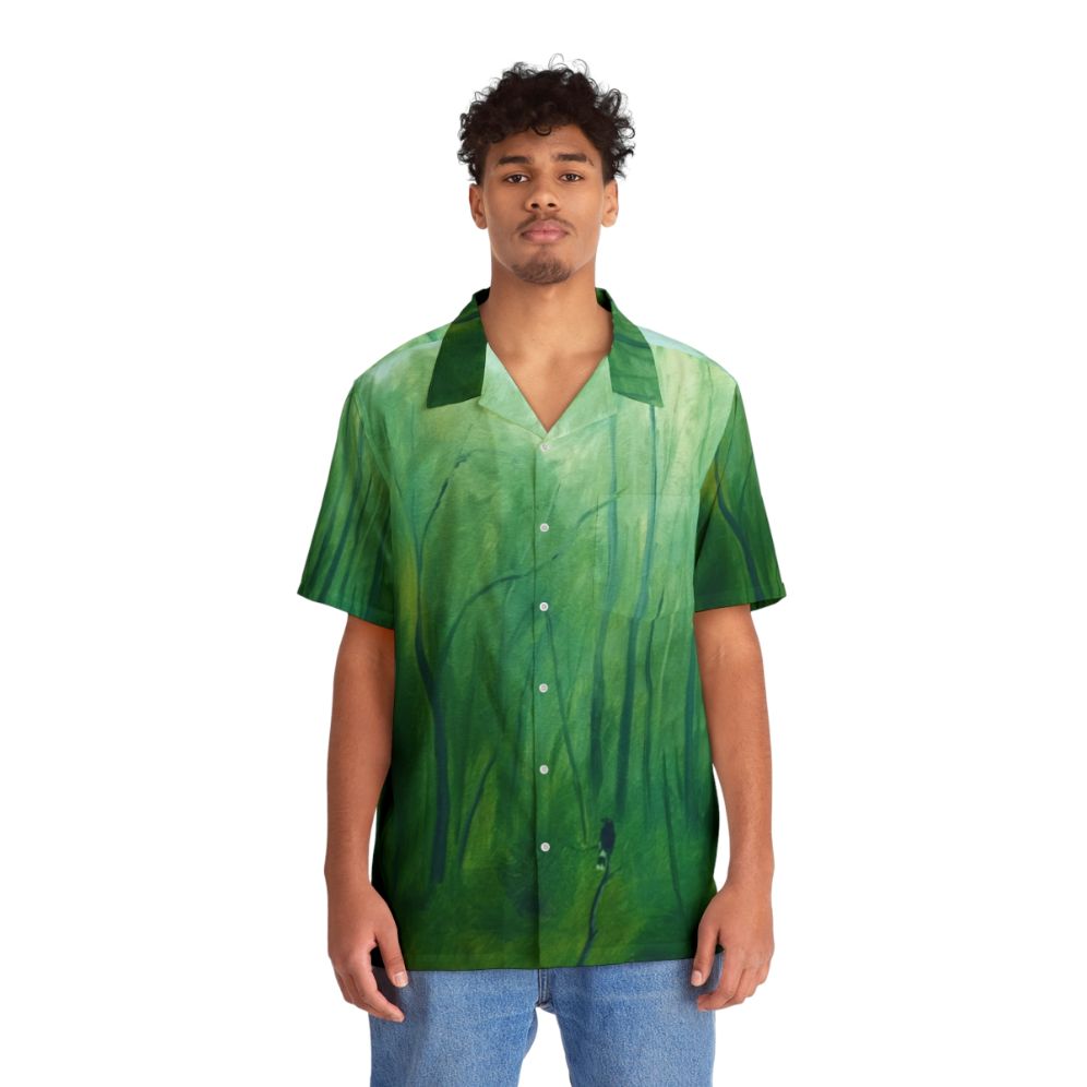 Currawong Dawn Hawaiian Shirt featuring a stunning landscape photography - People Front