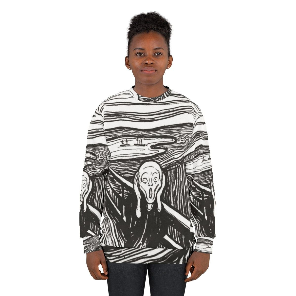 Edvard Munch 'The Scream' Expressionist Art Sweatshirt - women