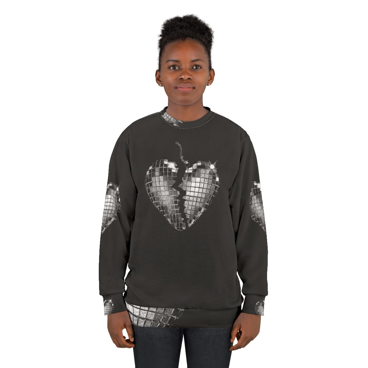 Miley Cyrus Pop Music Sweatshirt with Heart Theme - women