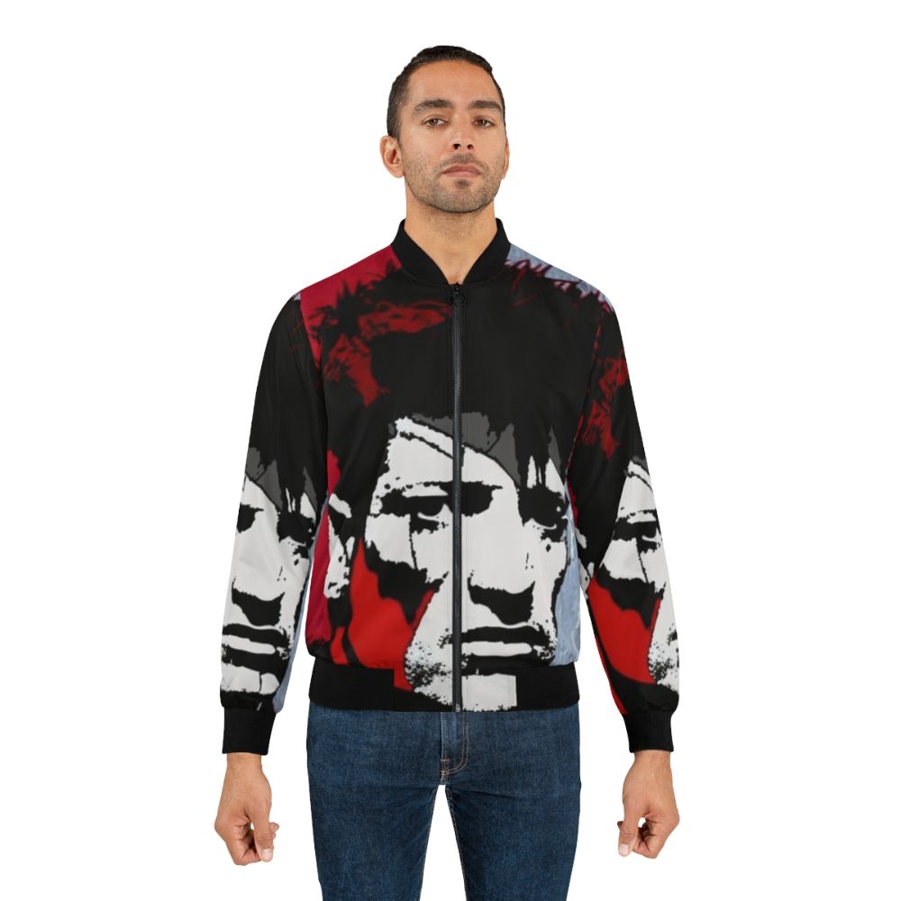 A bomber jacket with the image of the iconic Dutch musician, Herman Brood. - Lifestyle