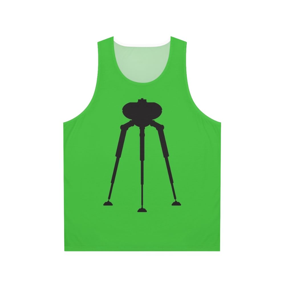 Tripod alien science fiction unisex tank top