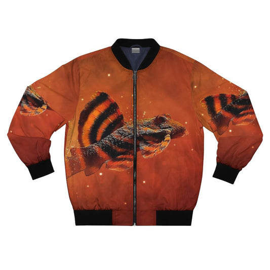 L397 Tiger Pleco Bomber Jacket - Aquarium Catfish Style