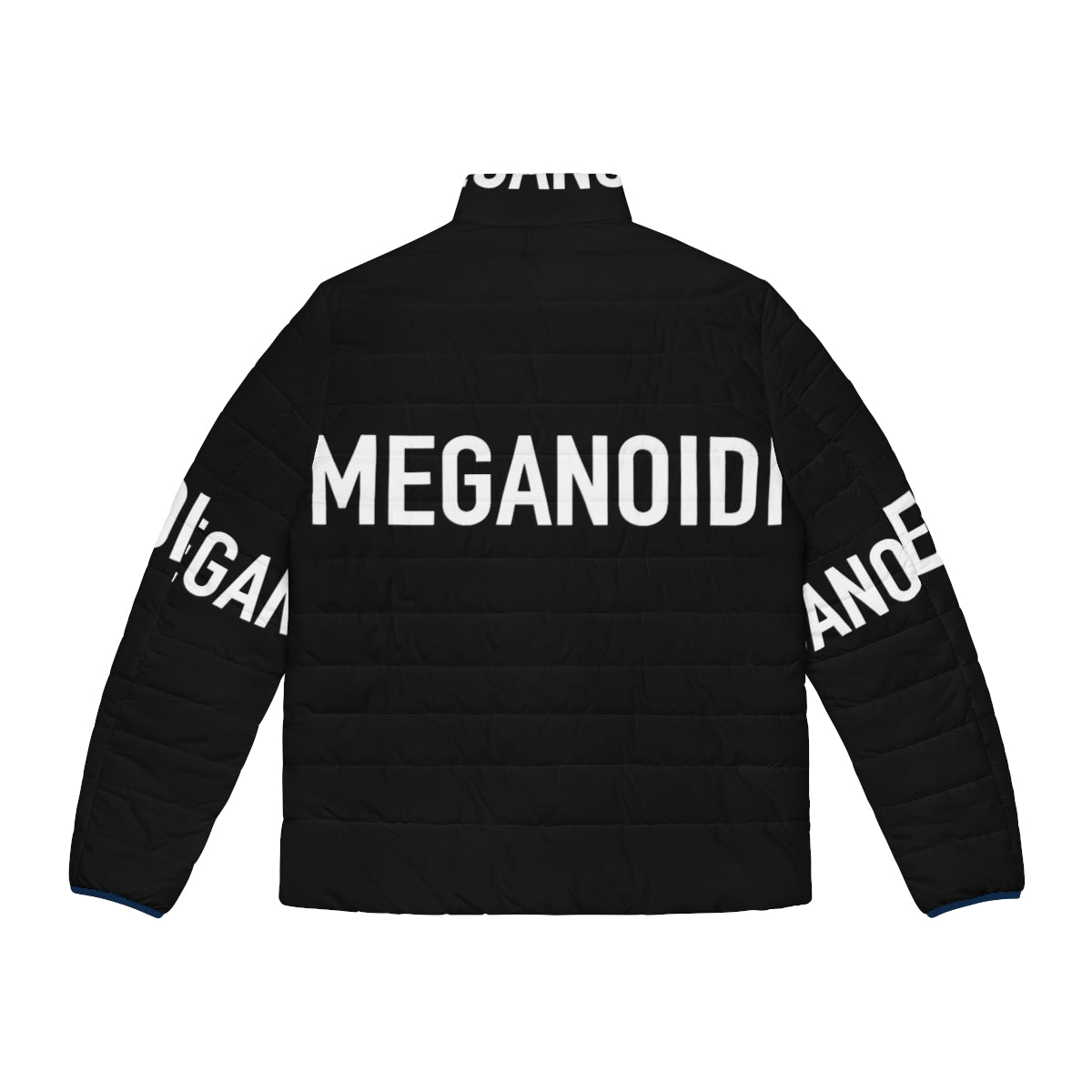 Meganoidi Italian Rock Band Puffer Jacket - Back