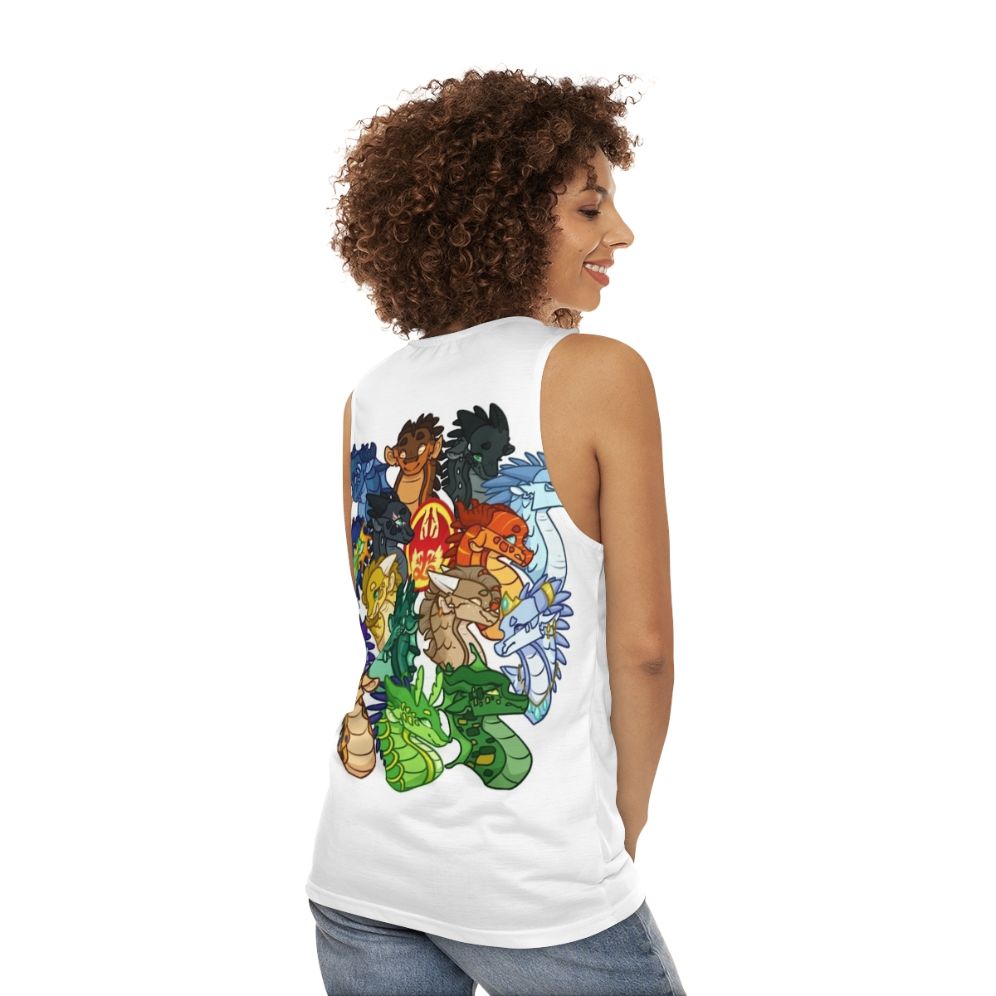 Wings of Fire Unisex Dragon Tank Top - women back