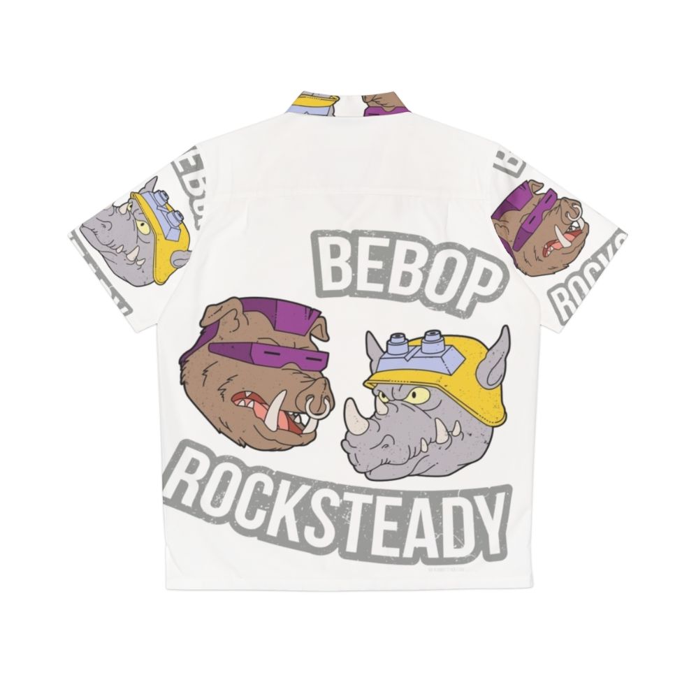 Bebop and Rocksteady TMNT Hawaiian Shirt - Back