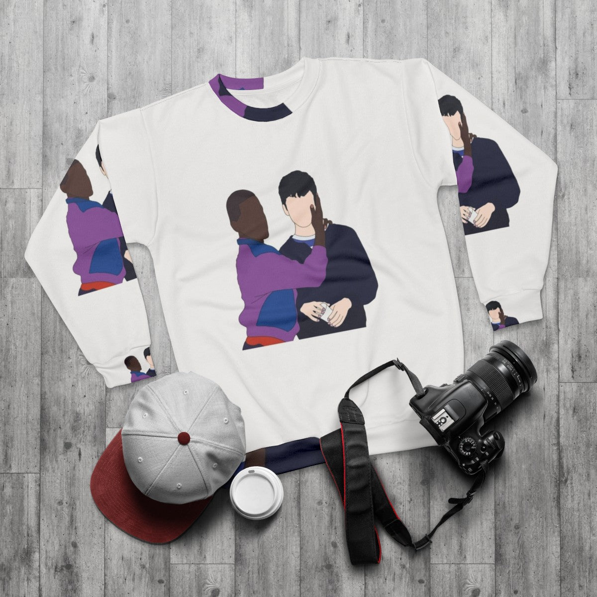 Sex Education Otis and Eric Netflix Sweatshirt - flat lay