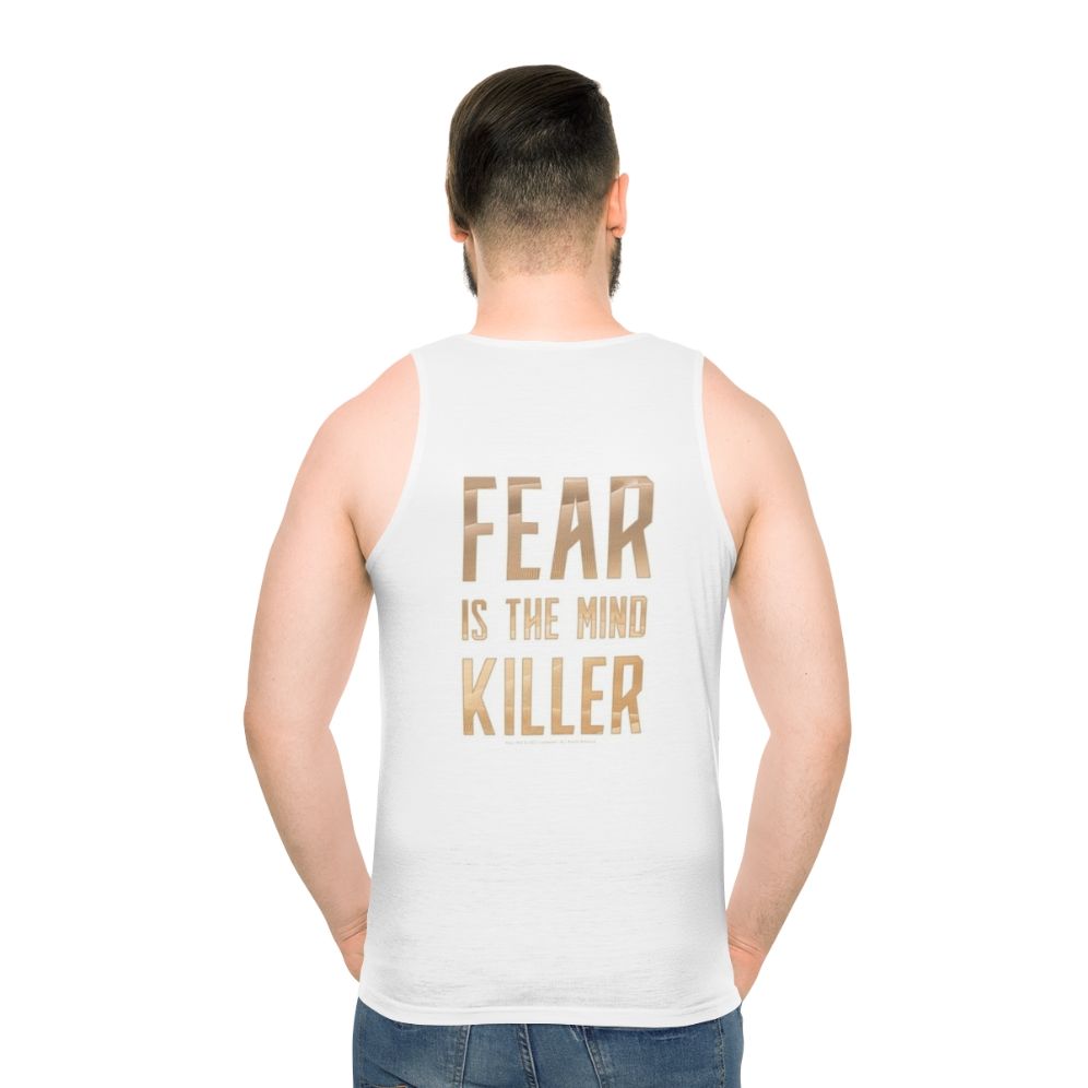 Dune "Fear Is the Mind Killer" Unisex Tank Top - men back