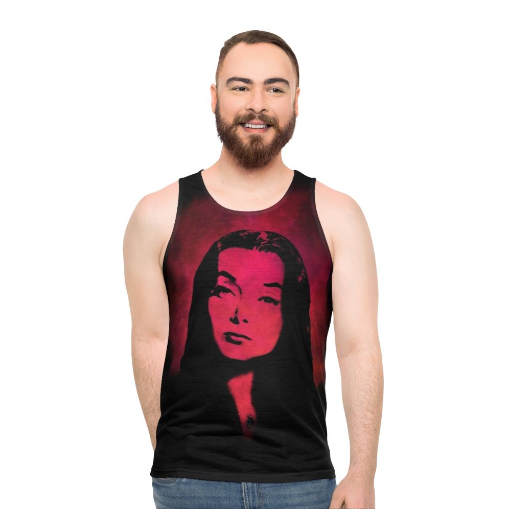 Morticia Addams inspired gothic unisex tank top - men