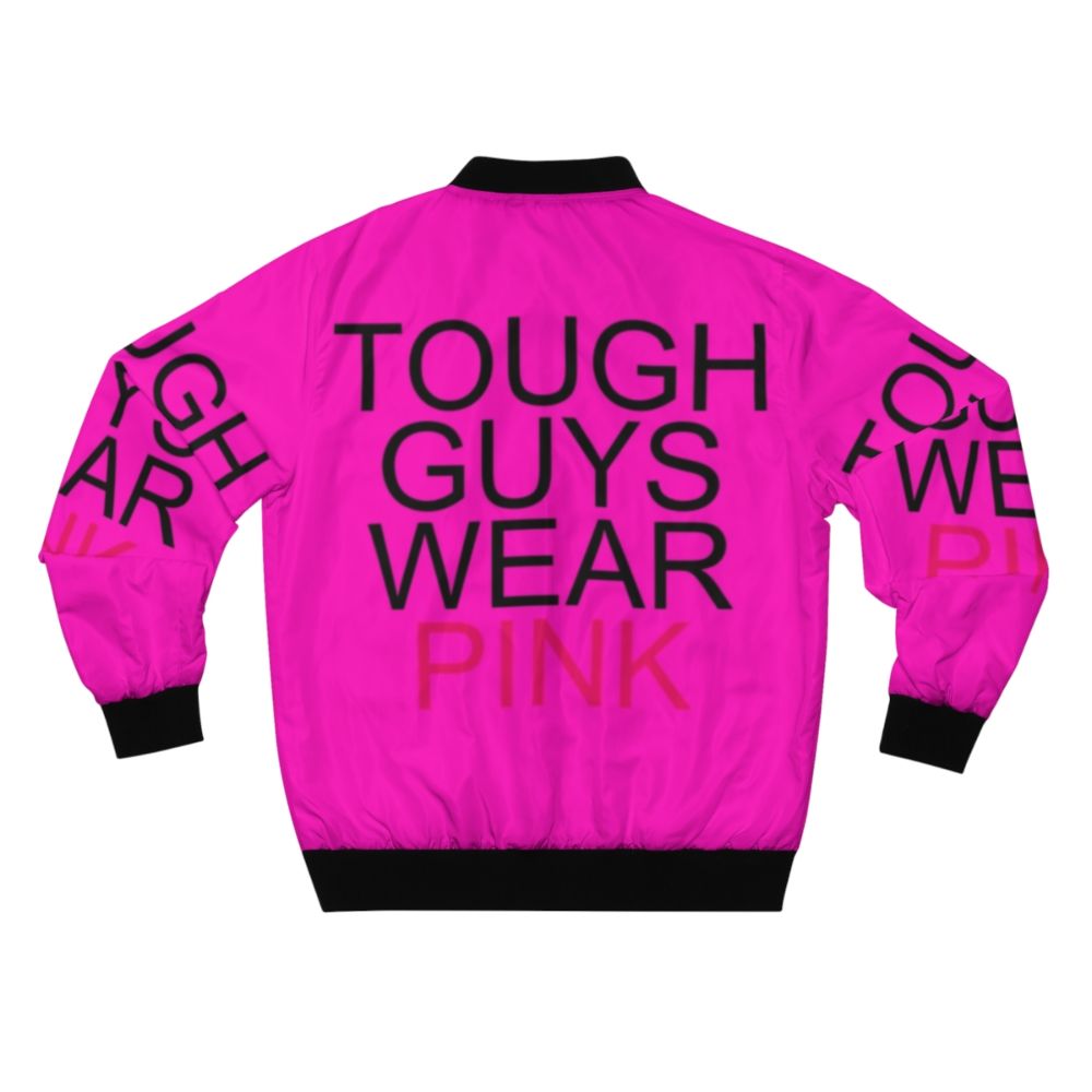 Infected rgv8r bomber jacket with pink shirt graphic - Back