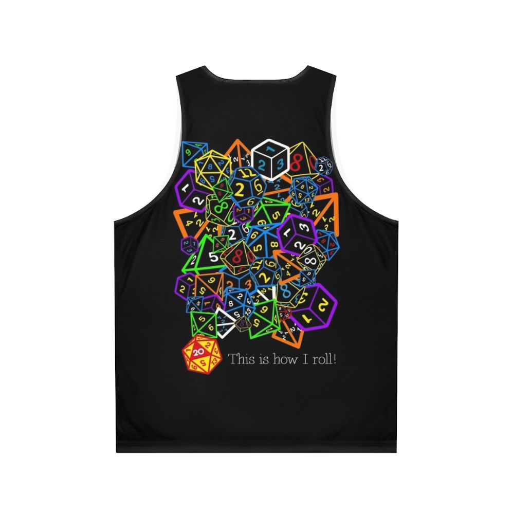 Dungeons and Dragons Dice Unisex Tank Top - Back