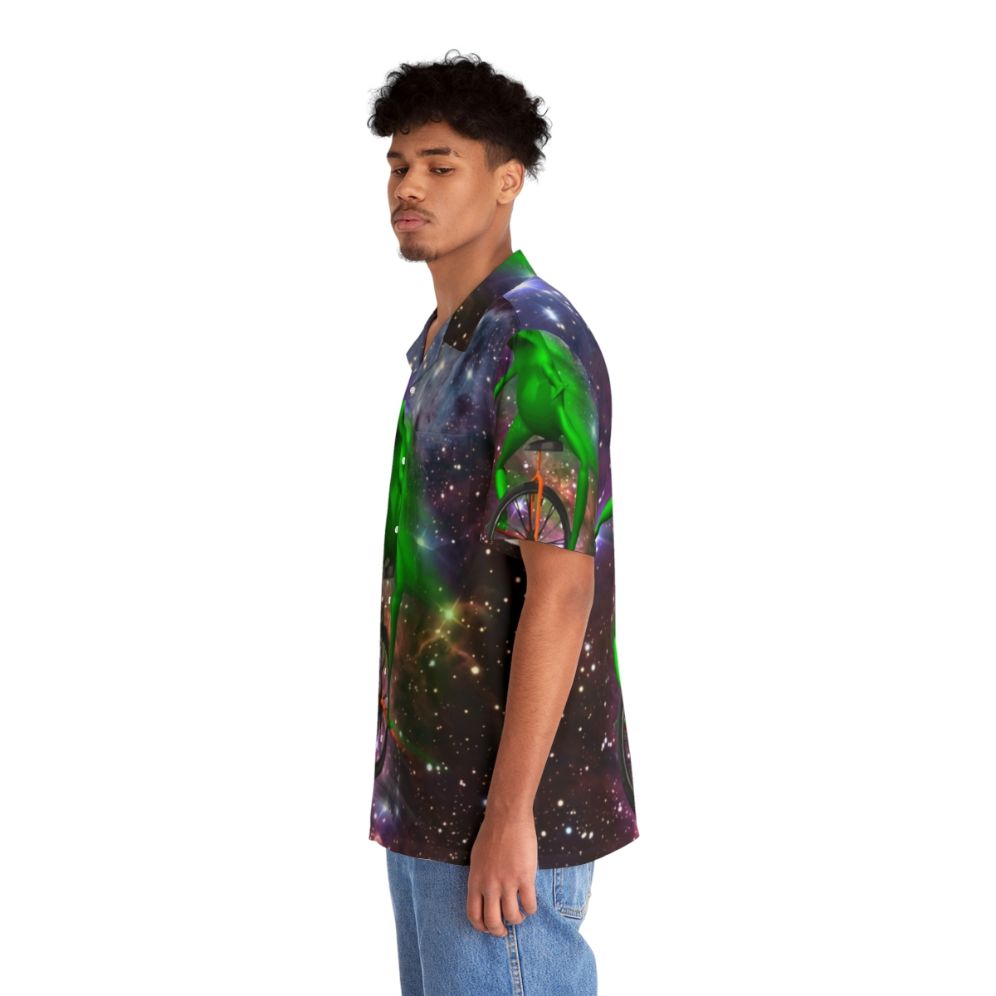 Dat Boi Meme Hawaiian Shirt with Outer Space Design - People Left