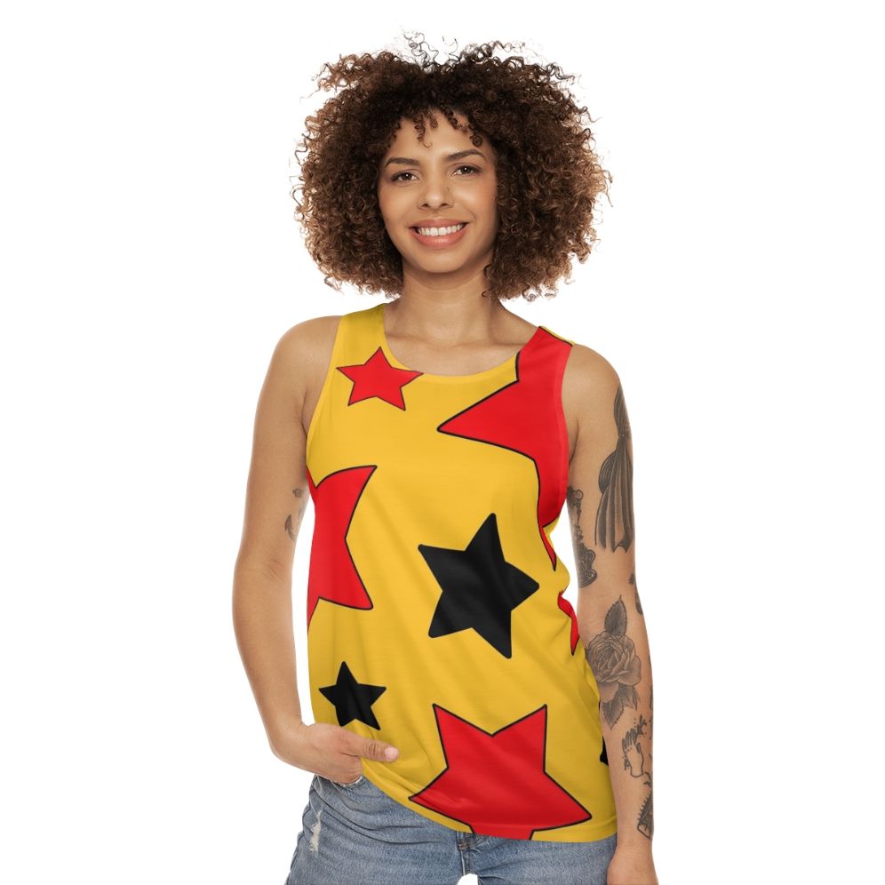 Wizard stars unisex tank top with pop art and underground comic influences - women